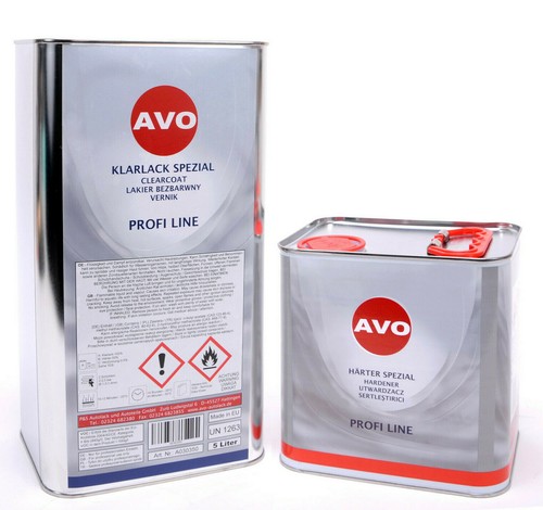 Avo liter klarlack - liter, 2k