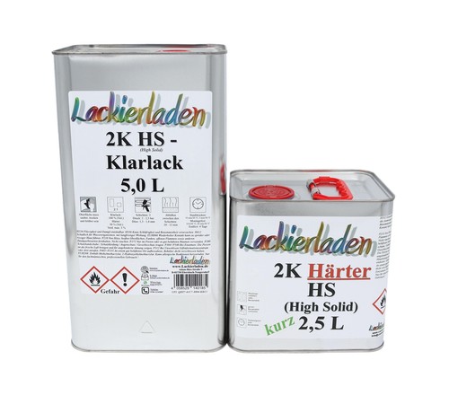 Set klarlack 1 inkl - 2k, hs